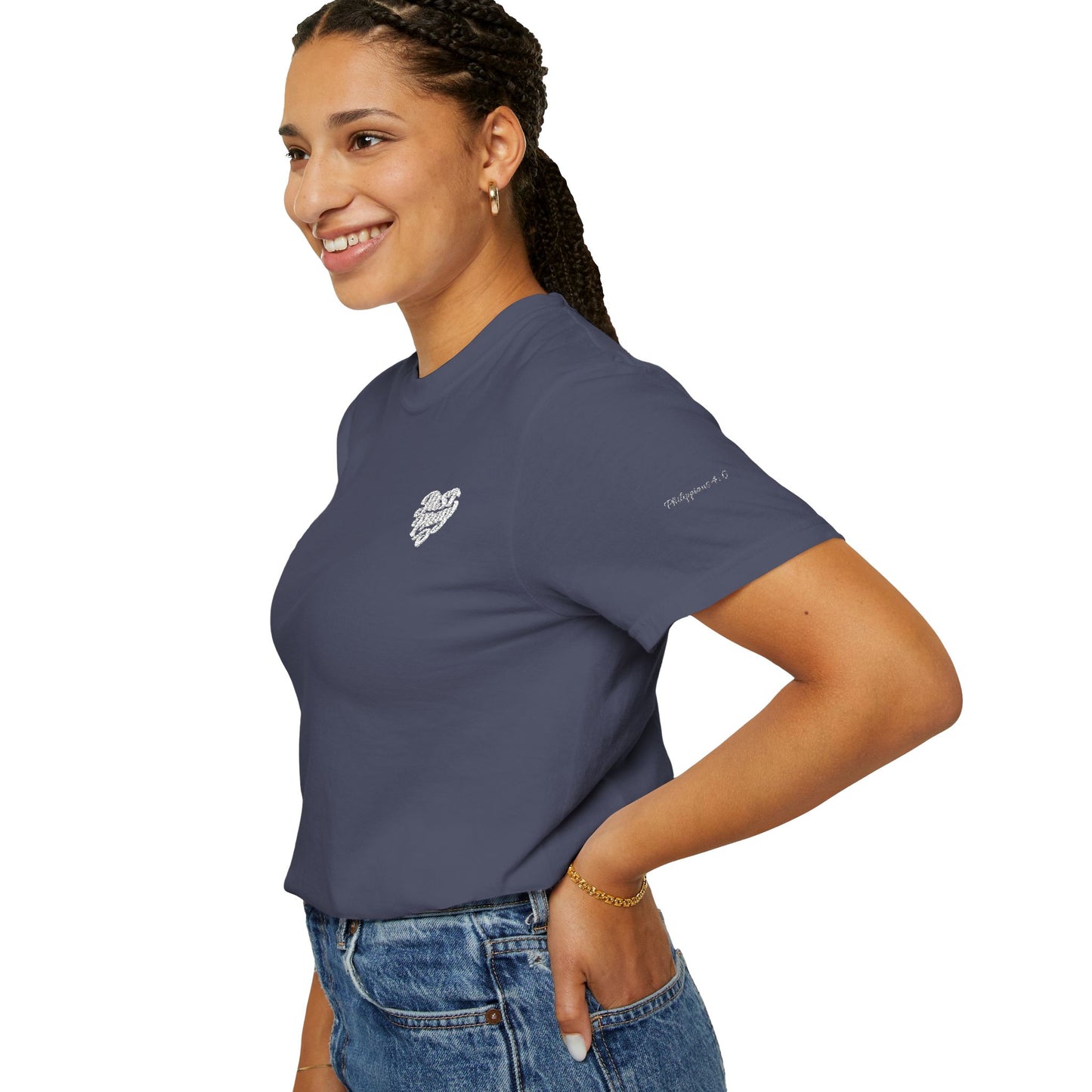 Just Pray- Heart Shaped- Embroidered Tee