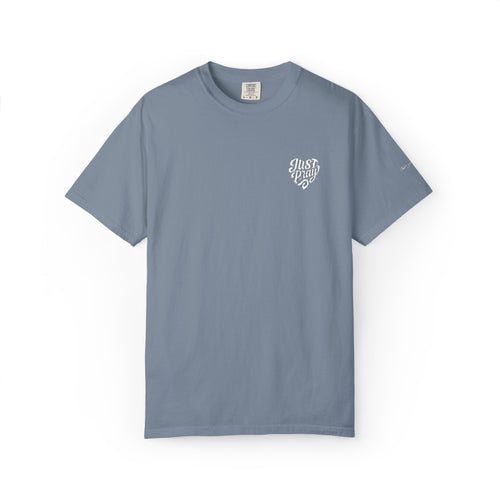 Just Pray- Heart Shaped- Embroidered Tee