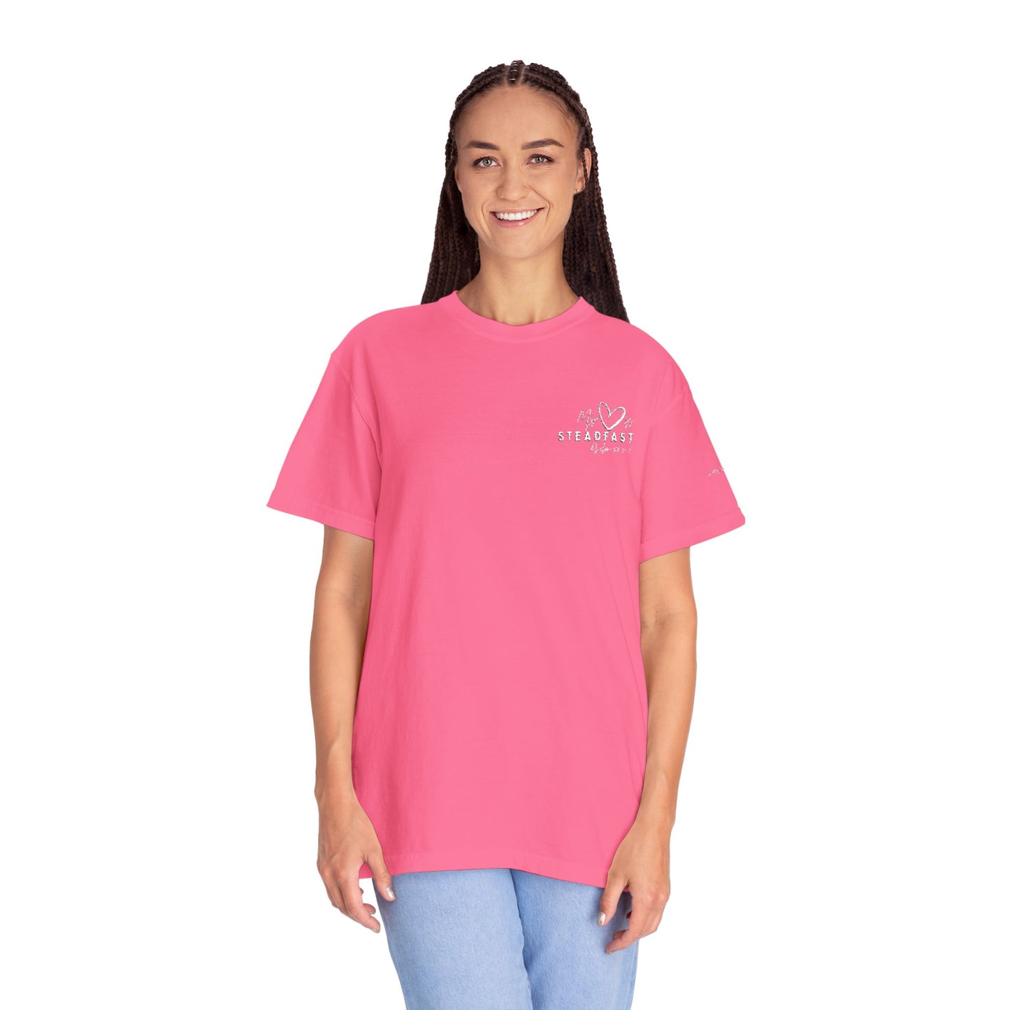 My Heart is Steadfast- Psalm 57:7-  Embroidered Tee