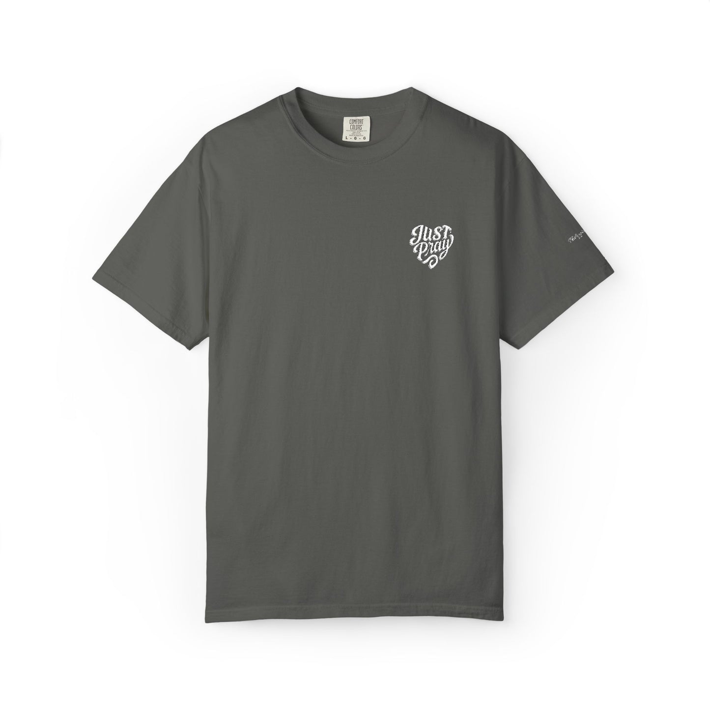 Just Pray- Heart Shaped- Embroidered Tee