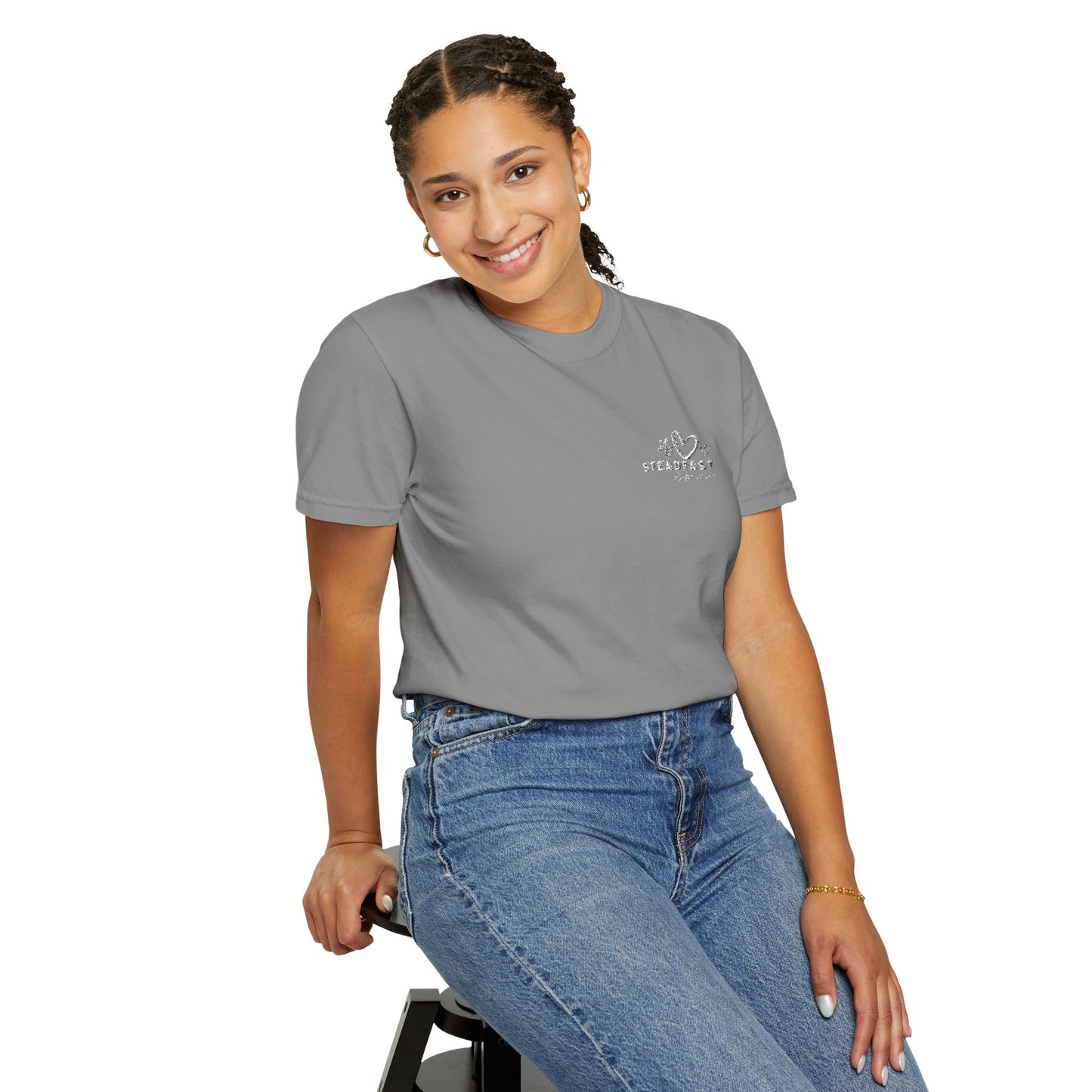 My Heart is Steadfast- Psalm 57:7-  Embroidered Tee