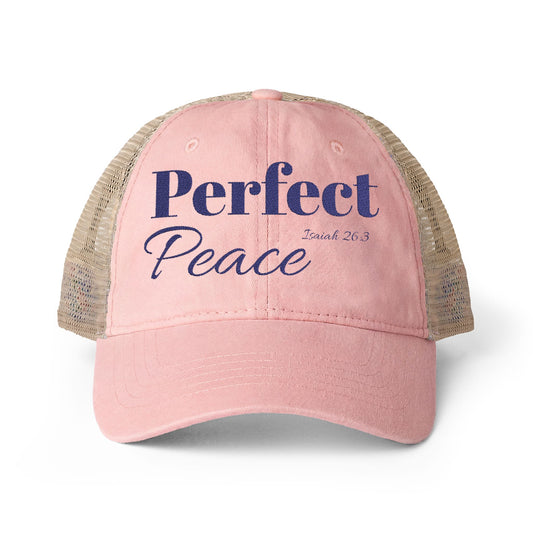 Perfet Peace- Women's Washed Mesh-Back Cap