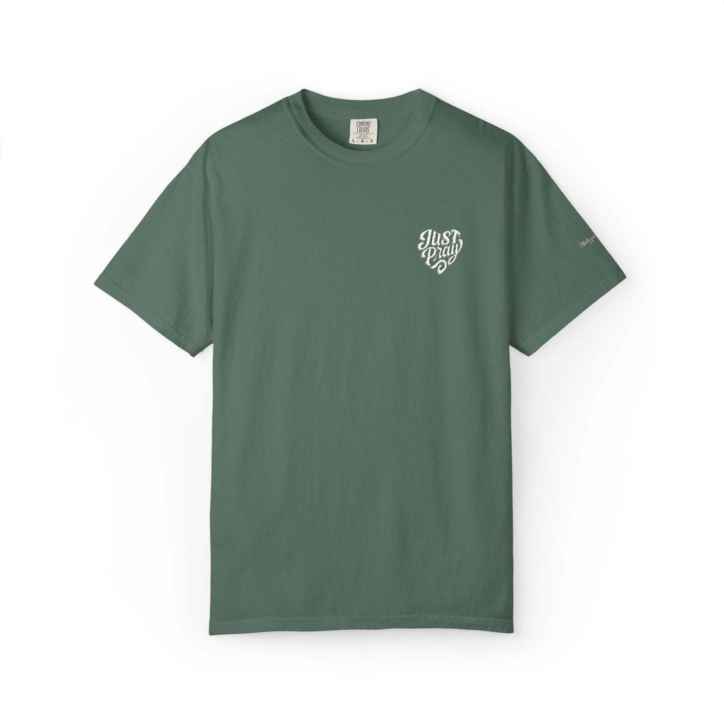 Just Pray- Heart Shaped- Embroidered Tee
