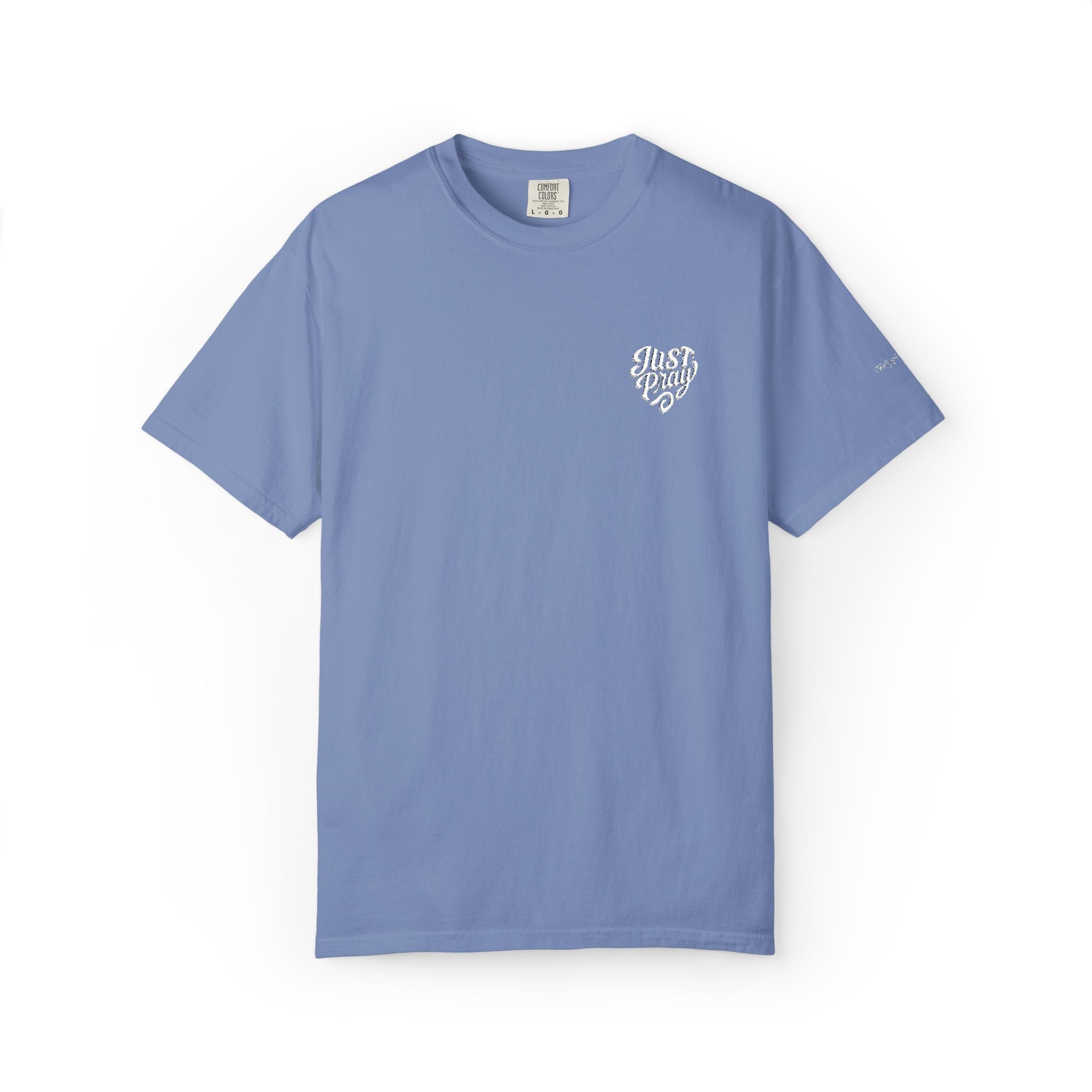 Just Pray- Heart Shaped- Embroidered Tee